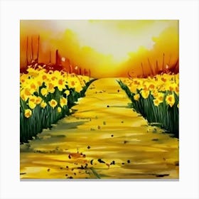 Yellow Daffodils Canvas Print