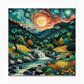 Starry Night 10 Canvas Print