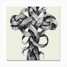 Knotted Cross Canvas Print