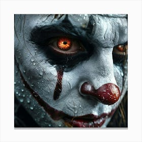 Clown Face Canvas Print