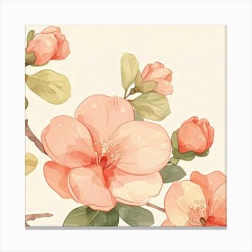 Watercolor Blossoms Canvas Print