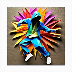 Origami Dancer 73 Canvas Print