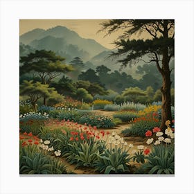 Default The Garden Of Morning Calm 1 South Korea Vintage Botan 1 Canvas Print