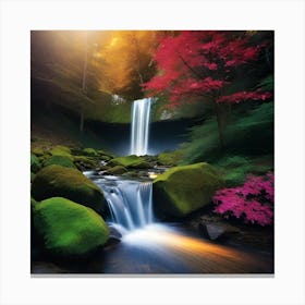 Mystic waterfall Canvas Print