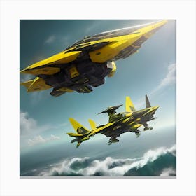 Spaceship X4 Fast Canvas Print