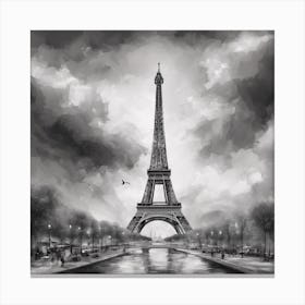 Eiffel Tower In Paris Canvas Print