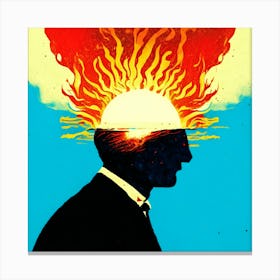 Man's Head Canvas Print