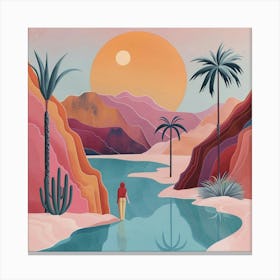 Desert Landscape Canvas Print