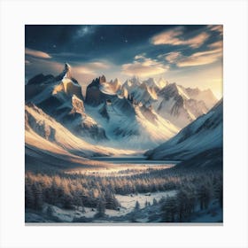 Chilean Mountains 1 Canvas Print