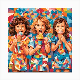 Childhood Ice Cream Canvas Print