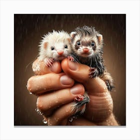 Ferrets 5 Canvas Print