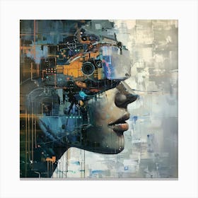 Cybernetic Woman Canvas Print