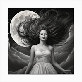 Dreaming Of The Moon Canvas Print
