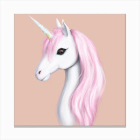 Pink Unicorn Canvas Print