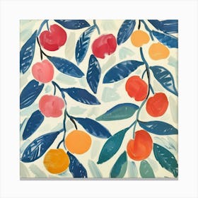 Summer Cherries Painting Matisse Style 6 Canvas Print