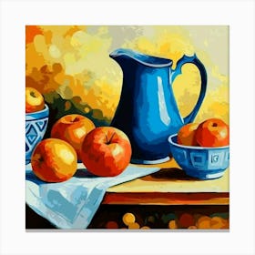 Still Life With Apples Canvas Print