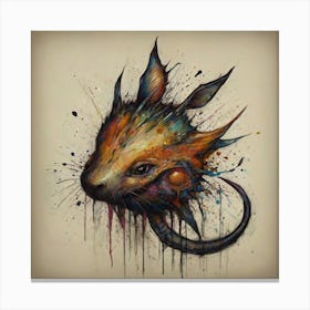 Rat Painting Canvas Print