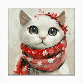 Christmas Cat 3 Canvas Print