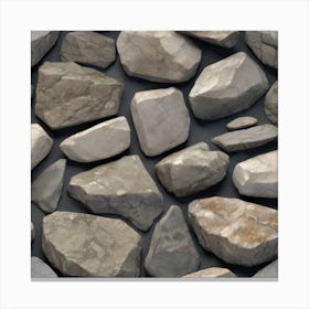 Realistic Stone Flat Surface For Background Use Trending On Artstation Sharp Focus Studio Photo (4) Canvas Print