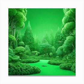 Green Forest 2 Canvas Print
