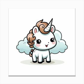 Cute Unicorn 429 Canvas Print