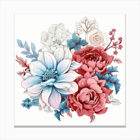 Bouquet Of Flowers Canvas Print