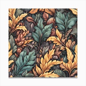 Autumn Leaves Pattern #3 Canvas Print