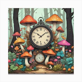 Triangle Geometric Clock Booble Marble Clock Frida Kahlo Clock Prismfold Clock Karma That Goes Around, Comes Around Circle Quote Clock Lucky Cat Clock (69) Canvas Print