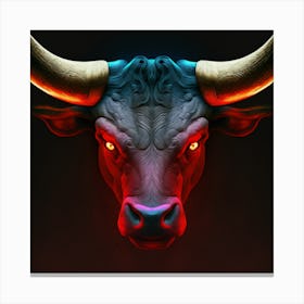 Bull Head2 Canvas Print