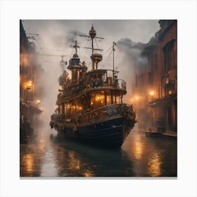 Steamship Canvas Print
