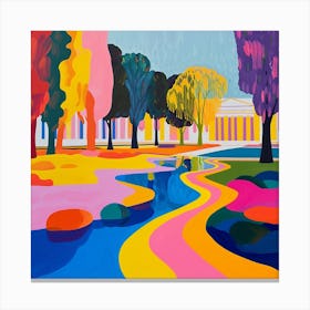 Abstract Park Collection Schnbrunn Palace Gardens Vienna 3 Canvas Print