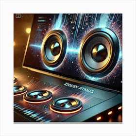 Sovereign Flame Laptop Speakers Canvas Print