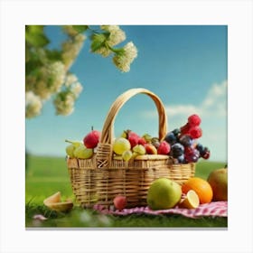 Picnic Basket 1 Canvas Print