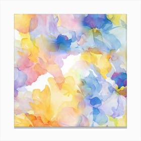 Watercolor Flowers 4 Canvas Print