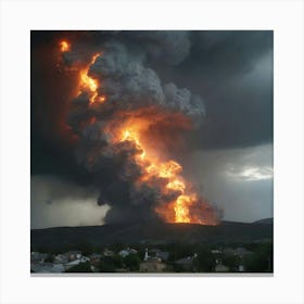 Pyroclastic Flow Canvas Print