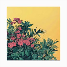 Tropical Plants Art 1 Canvas Print