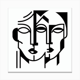 Two Faces 1 Canvas Print