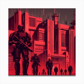 Futuristic City 6 Canvas Print