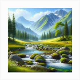 Mountain Stream 10 Canvas Print