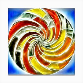 Spiral Of Colors Canvas Print