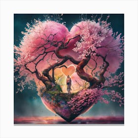 Beautiful Japanese Garden Cherryblossom Tree Ins 1 Canvas Print