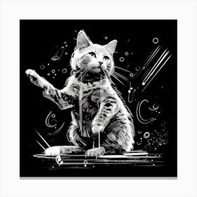 Cat In Space 1 Canvas Print