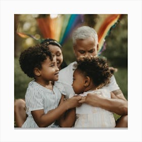 Rainbow Family Canvas Print