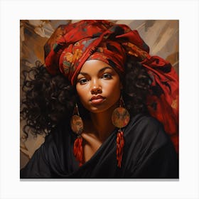 African Beauty Canvas Print