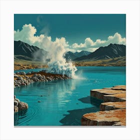 Geyser Lake Canvas Print