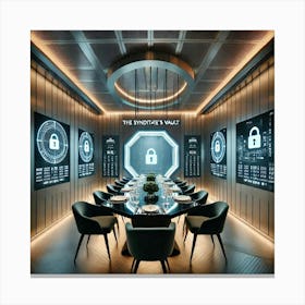 A Secret Dining Room Inside The Syndicate S Vault Canvas Print