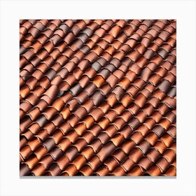 Realistic Roof Tile Flat Surface Pattern For Background Use Ultra Hd Realistic Vivid Colors High (1) Canvas Print
