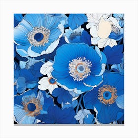 Blue Poppy Canvas Print