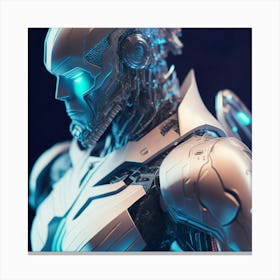 Ciborg Cyberpunk Robot (168) Canvas Print