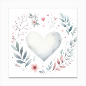 Love and Heart Valentine's Day 4 Canvas Print